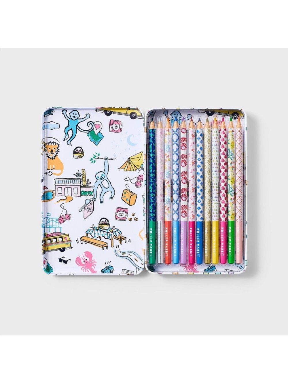 Roller Rabbit Colored Pencils - Patterned Set - Picture 2 of 2